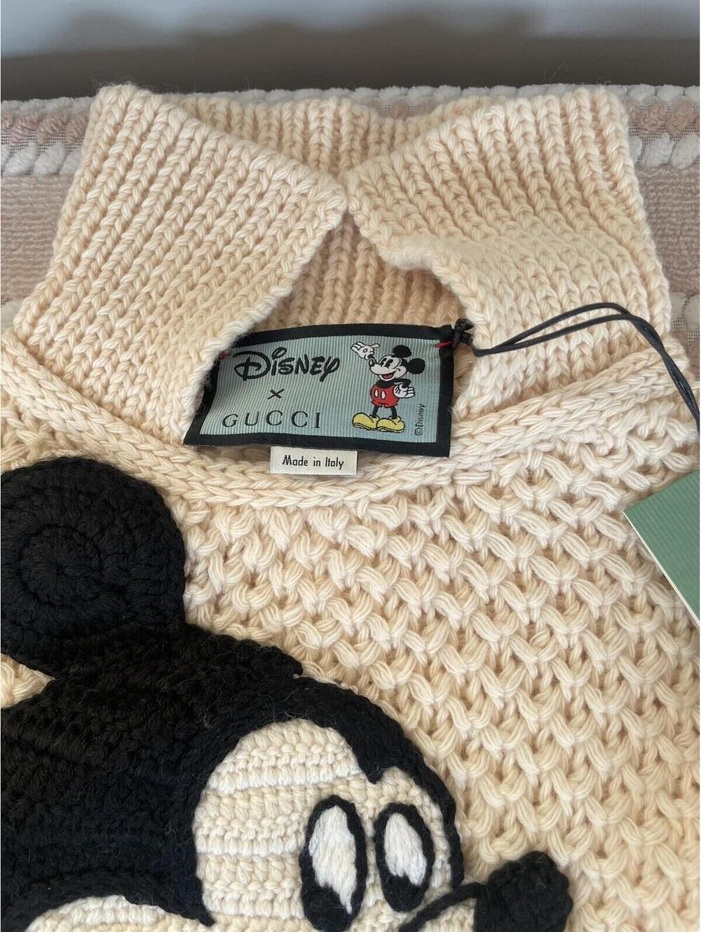 Gucci Mickey Mouse Disney Embroidered Sweater Sz XXS NEW!!! RARE!!! - Picture 3 of 10